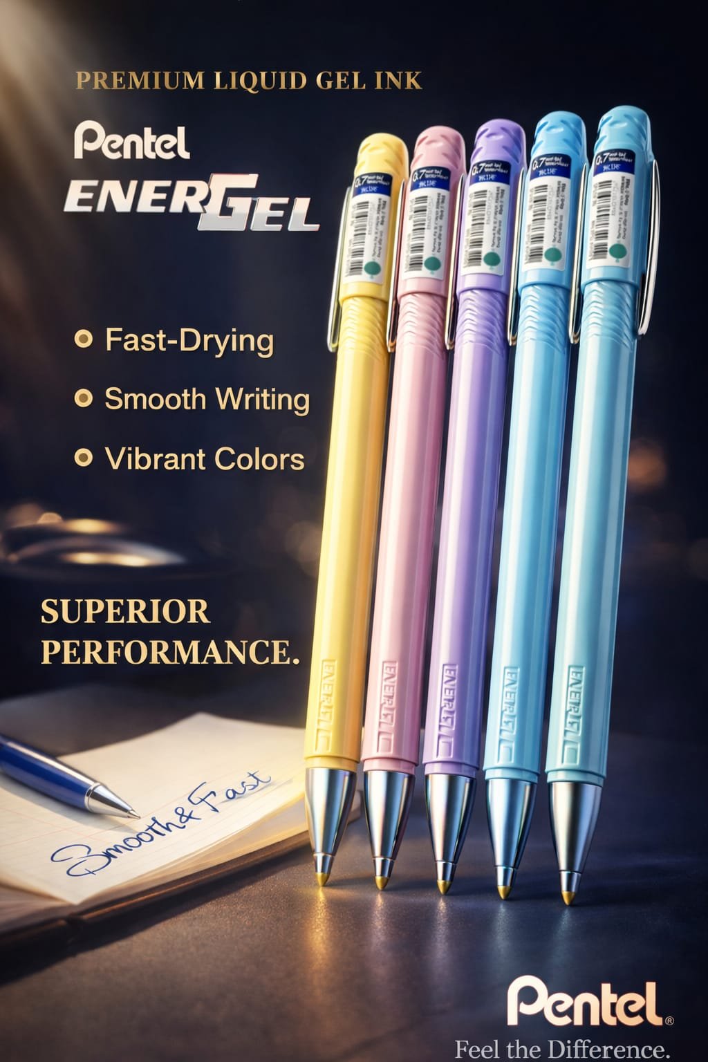 PEN PENTEL ENERGEL ( SINGLE PSC. )